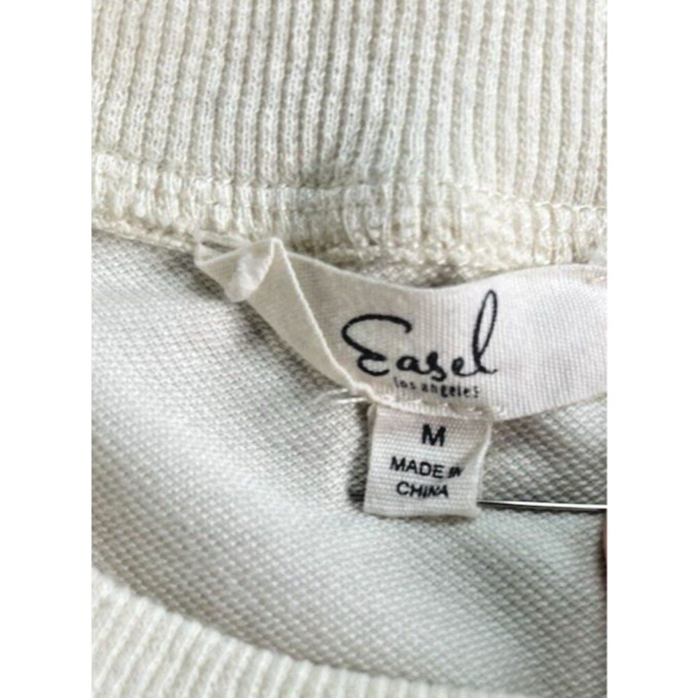 Easel NWOT womens crew neck long sleeve oversized sweatshirt Medium collegiate - Picture 5 of 9